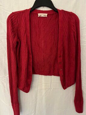 Red Urban Outfitters Button up sweater